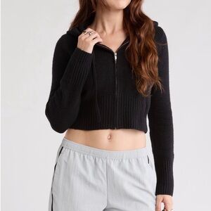 Abound Charcoal Zip-Up Hoodie Small